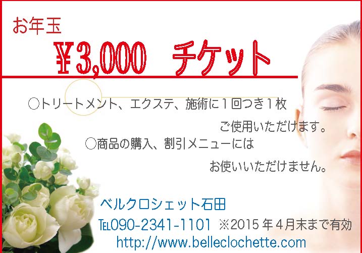 写真3000円チケット